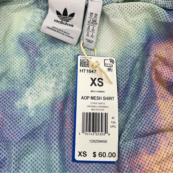 ADIDAS Originals Allover Print Mesh Basketball Shorts Mens SMALL Tye Dye - Picture 15 of 16